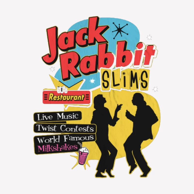 Jack Rabbit Slims Diner 3 Male T-Shirt