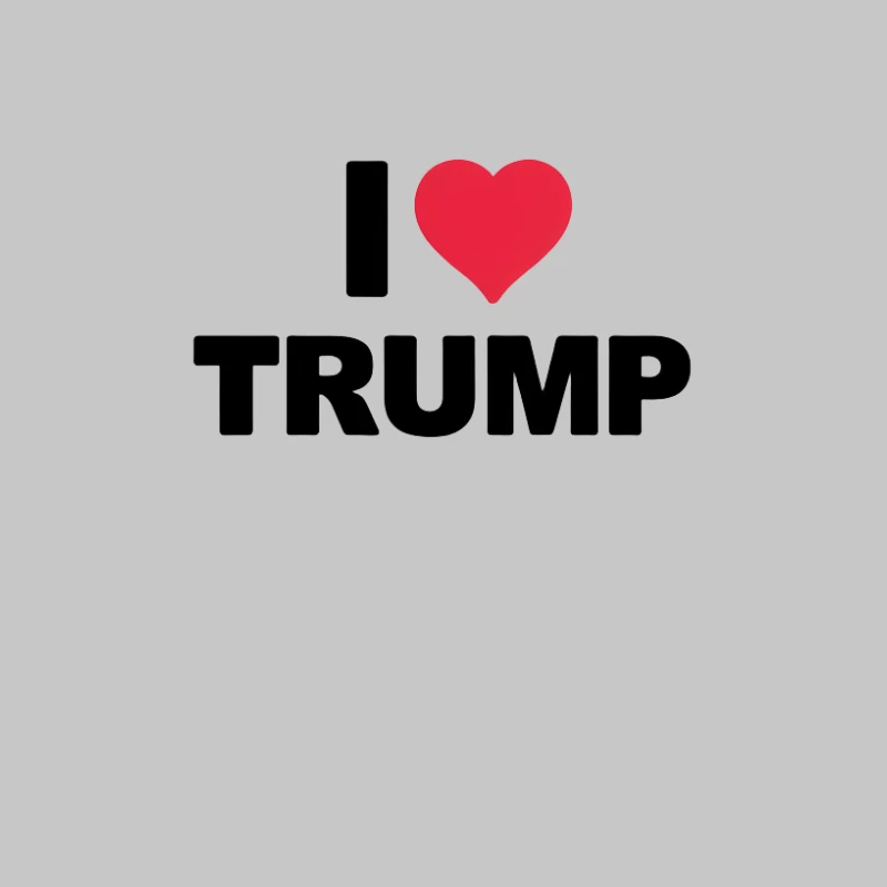 I Love Trump Political Support Text Female Long Sleeve T-Shirt