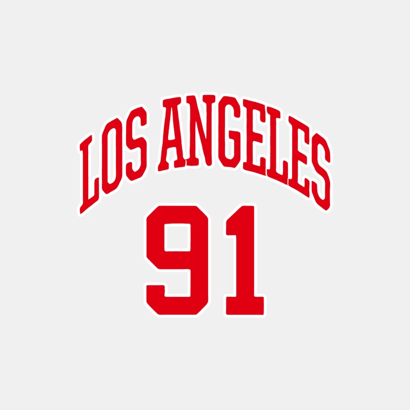 Sporttext Los Angeles 91 Herren Tanktops