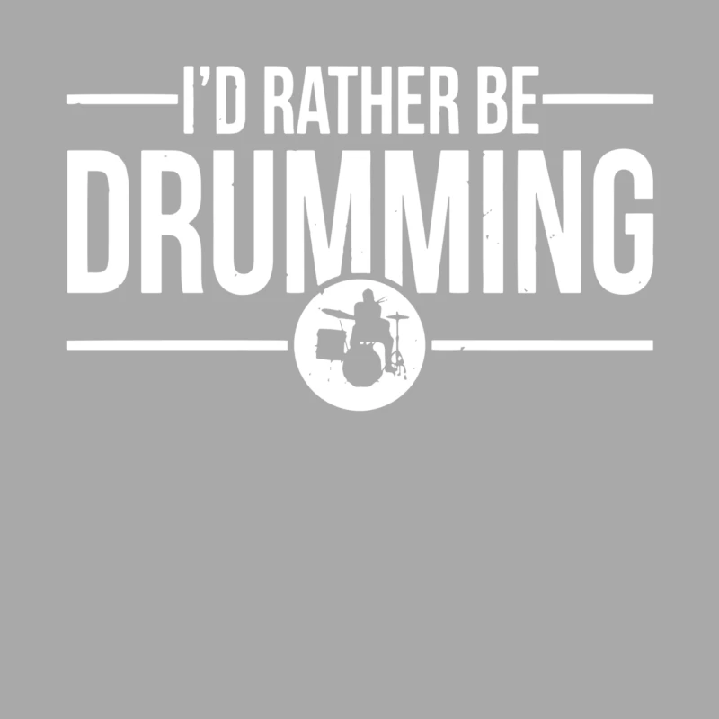 I_d Rather Be Drumming Female Pullover Hoodie