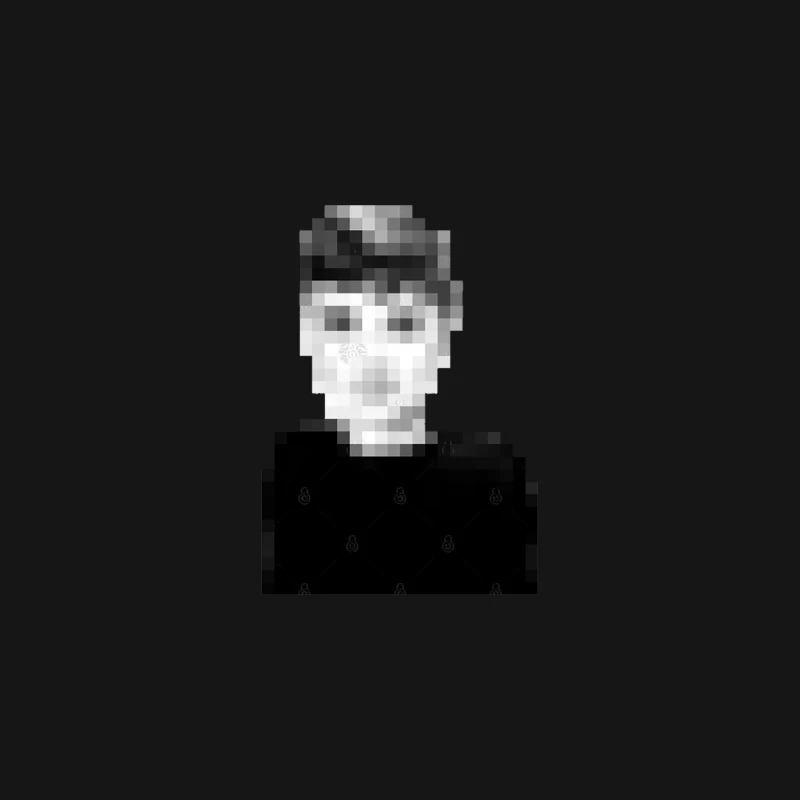 Audrey Hepburn Pixelart Design Desk Mat