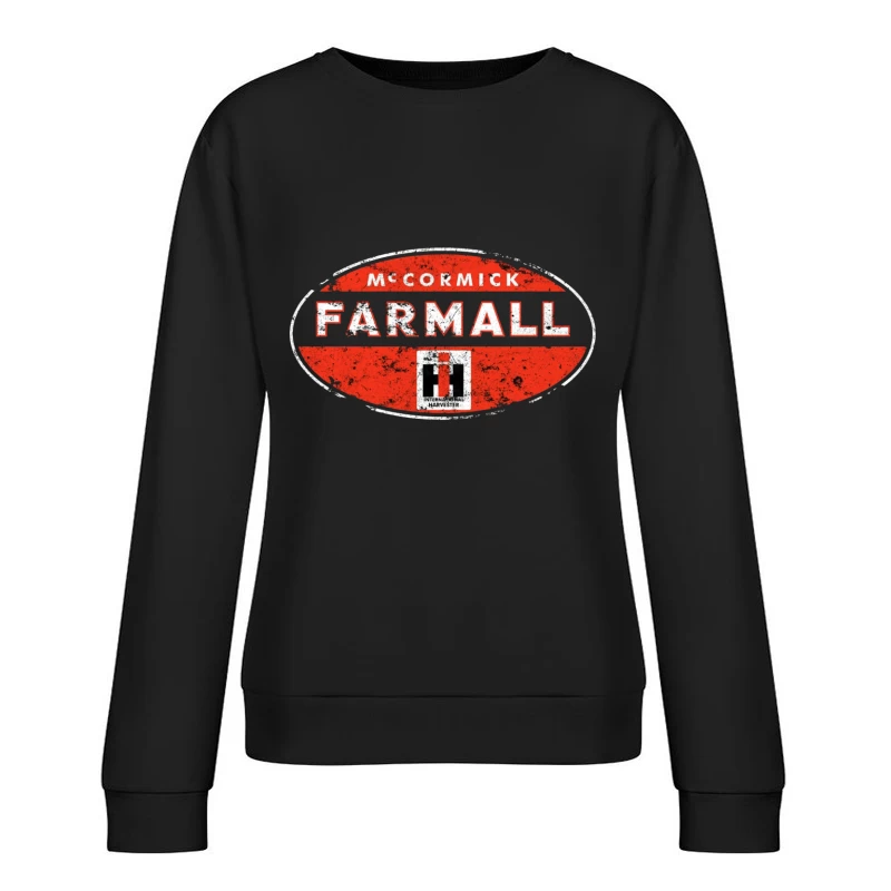 Vintage McCormick Farmall International Harvester Logo Female Pullover Sweatshirt