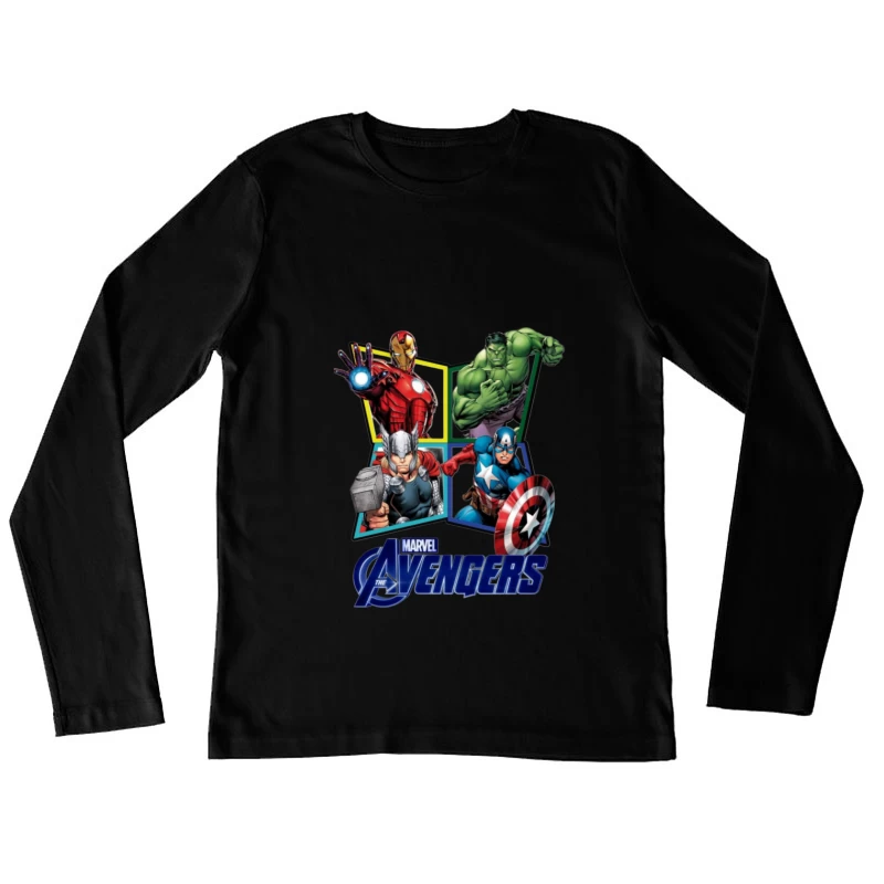 Marvel Avengers Comic Characters Female Long Sleeve T-Shirt