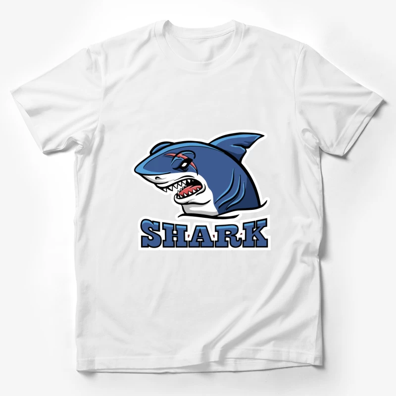 Aggressives Haifisch-Emblem Herren T-Shirt