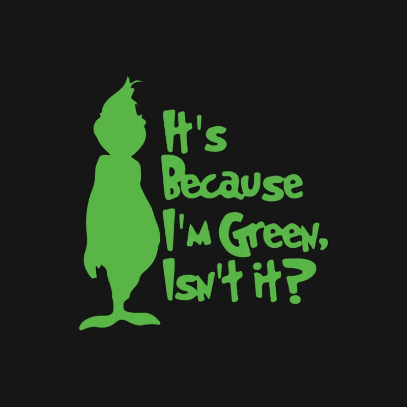 It_s Because I_m Green, Isn_t It Cute Christmas Female Long Sleeve T-Shirt
