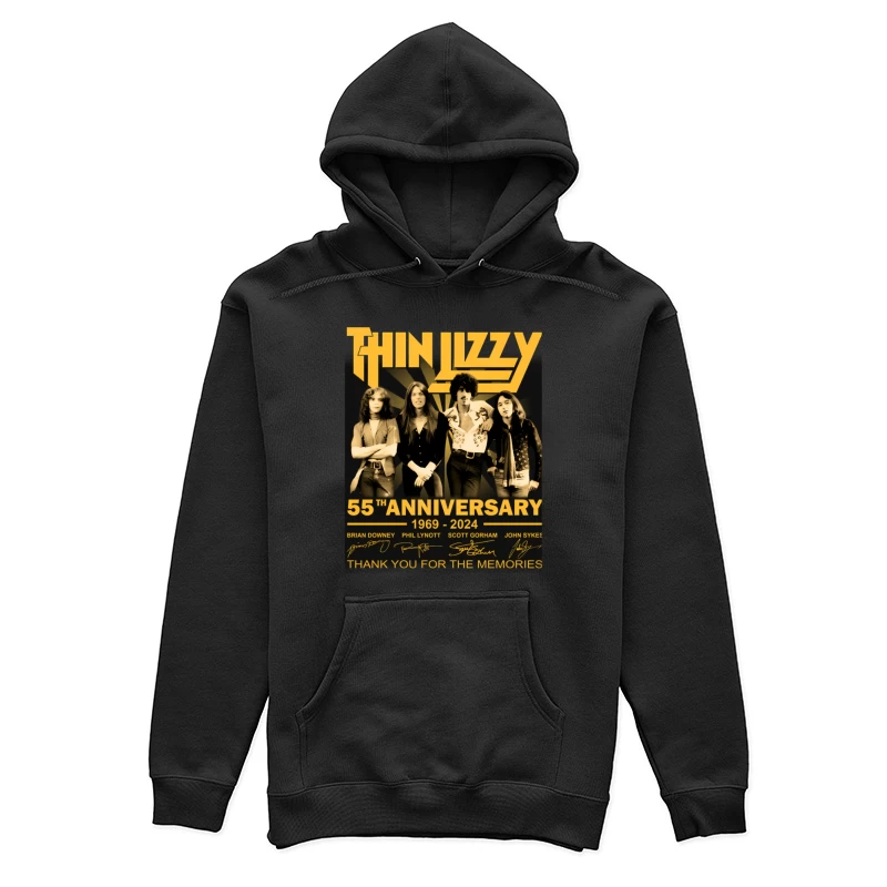 Thin Lizzy 55th Anniversary Commemorative Band Photo (1969-2024) Female Pullover Hoodie