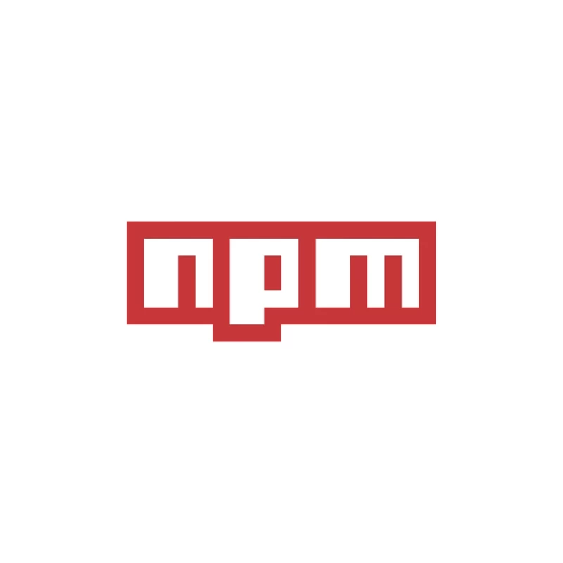 NPM (Node Package Manager) Logo in Red and White Travel Mug