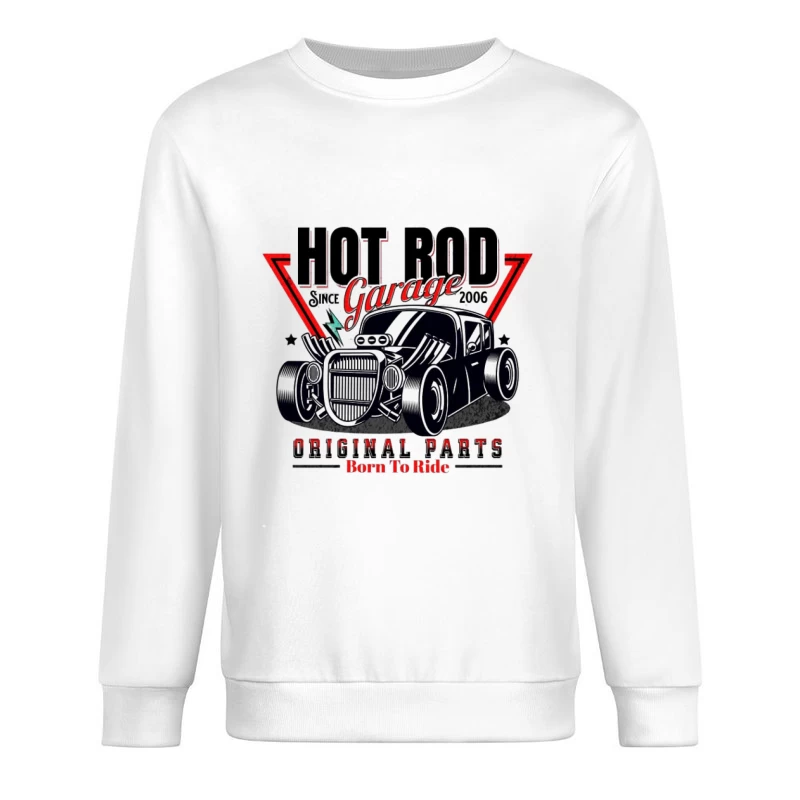 Hot Rod Garage Design mit Originalteilen Herren Pullover Sweatshirt