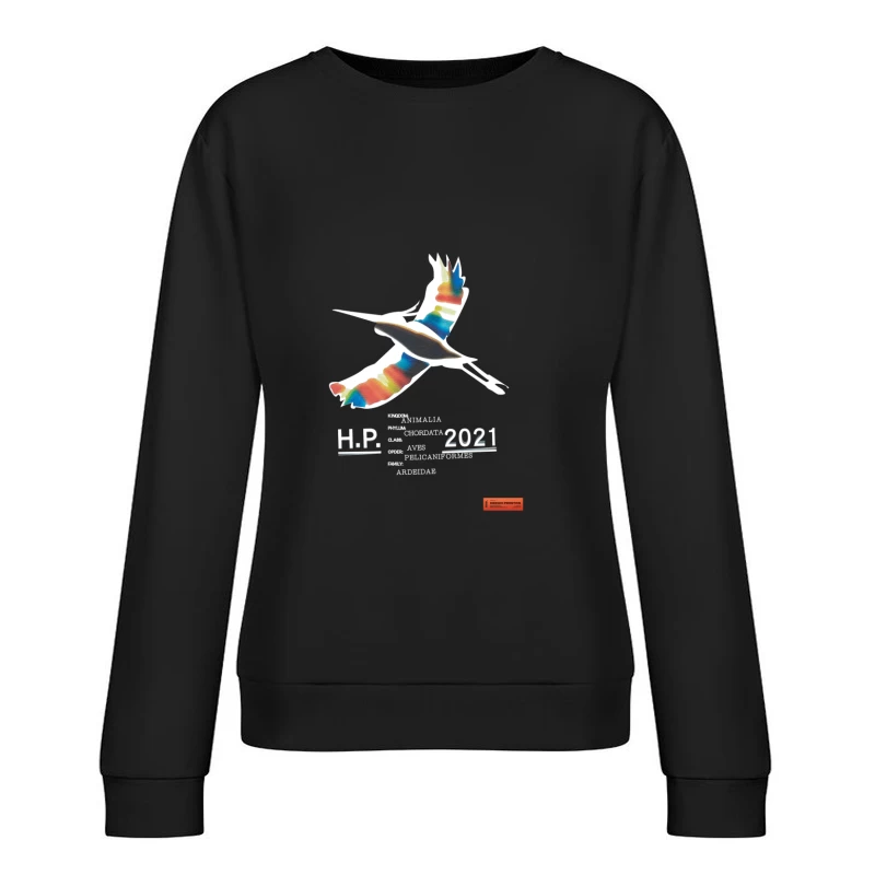 Bunter Vogel und biologische Klassifikation Damen Pullover Sweatshirt
