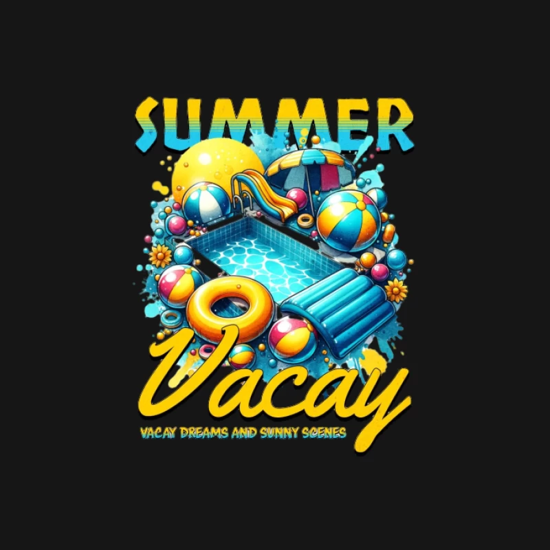 Vacances d'été à la piscine Femme T-Shirt