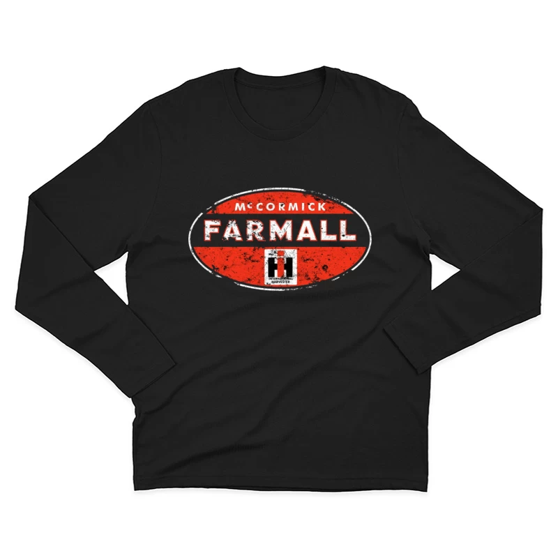 Vintage McCormick Farmall International Harvester Logo Male Long Sleeve T-Shirt