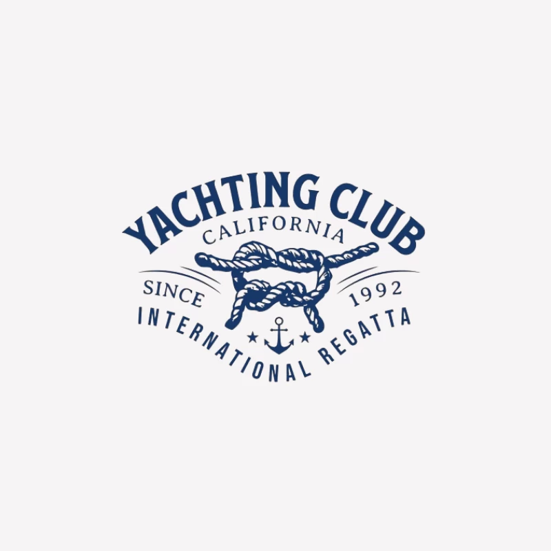Logo du Club Nautique avec Nœud