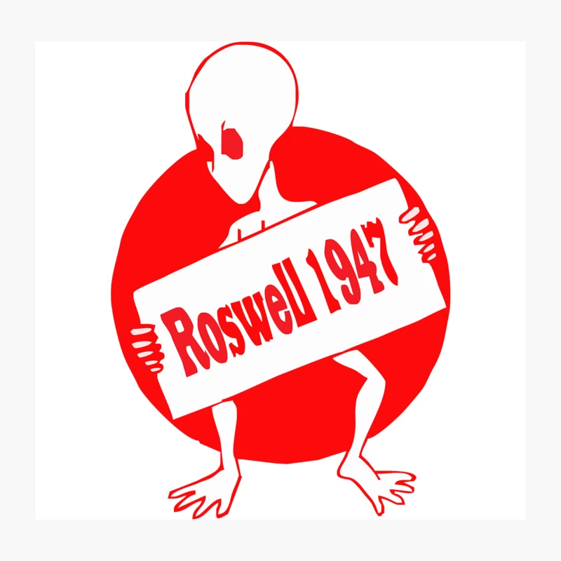 Roswell T-Shirt Alien T-Shirt UFO Conspiracy Throw Pillow