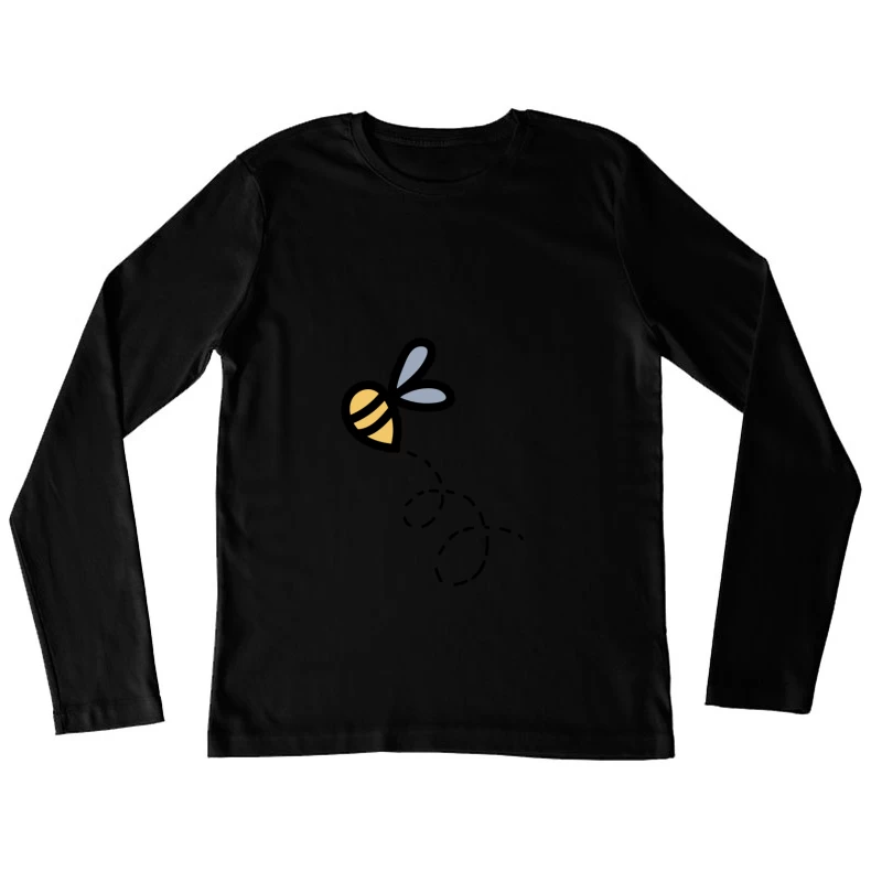 Abeille mignonne avec sentier Femme Manches Longues T-Shirt