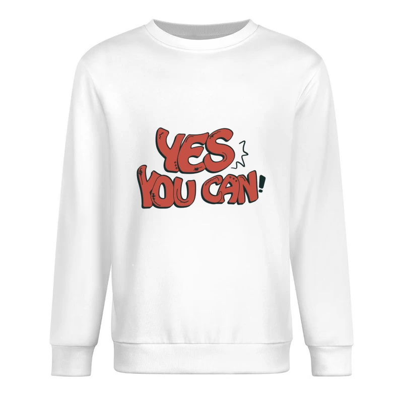 Motivationsbotschaft im Graffiti-Stil Herren Pullover Sweatshirt