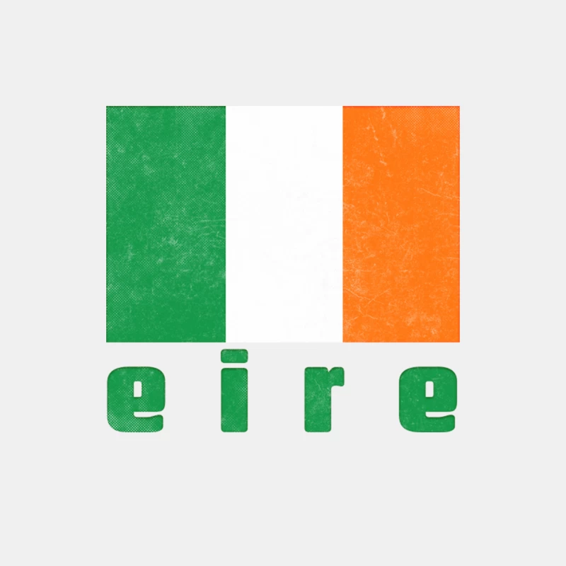 Eire  Irish Flag Retro Style Design Male Tank Top