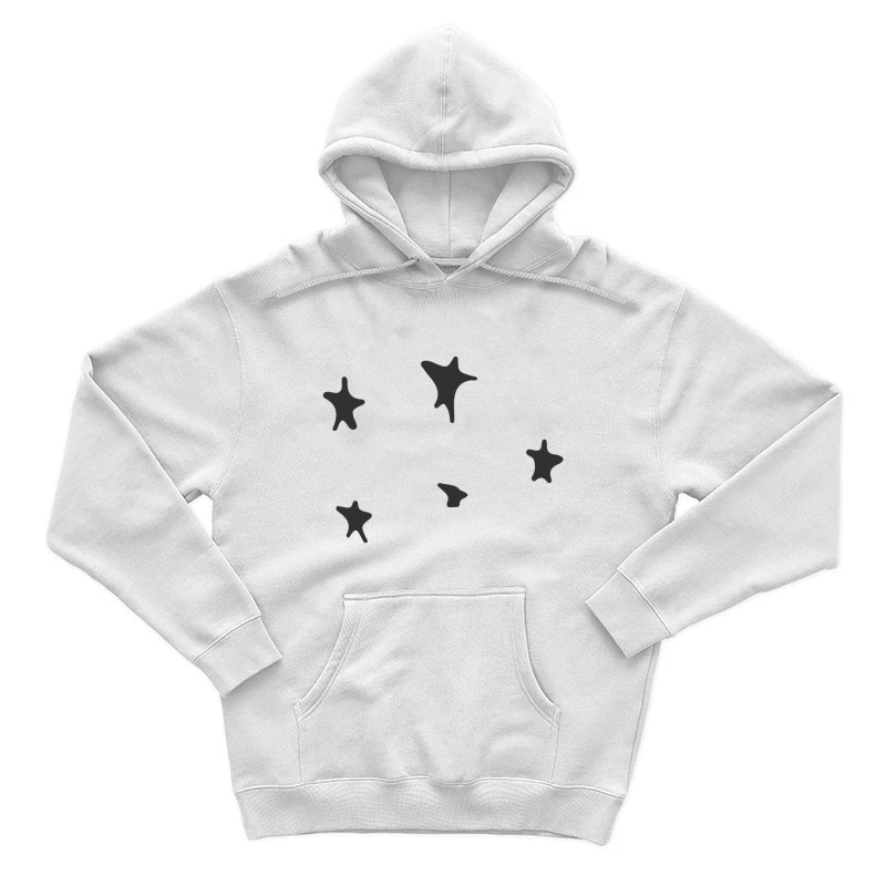 Étoiles abstraites noires Homme Sweat à capuche