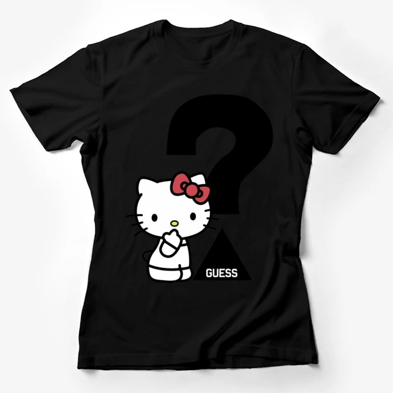 Hello Kitty mit Fragezeichen Damen T-Shirt