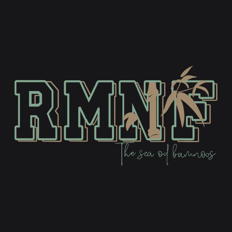 RMNF-Logo mit Bambus und Schriftzug Damen Pullover Hoodie