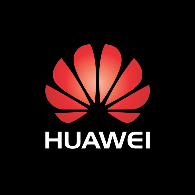 Huawei Red Corporate Logo Design Mouse Pad