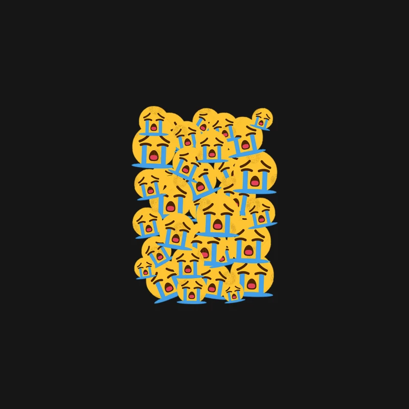 Crying Emoji Desk Mat