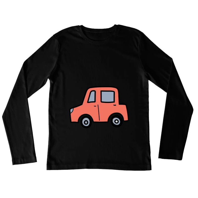 Voiture dessinée avec simplicité Femme Manches Longues T-Shirt