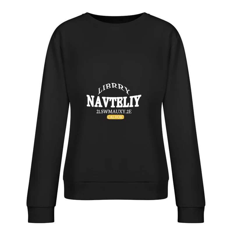 Moderne Bibliothek Entwurf Damen Pullover Sweatshirt