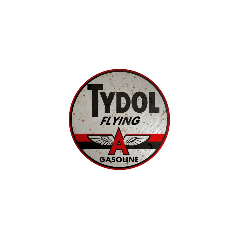 Vintage Tydol Flying A Gasoline Station Logo Sign Desk Mat