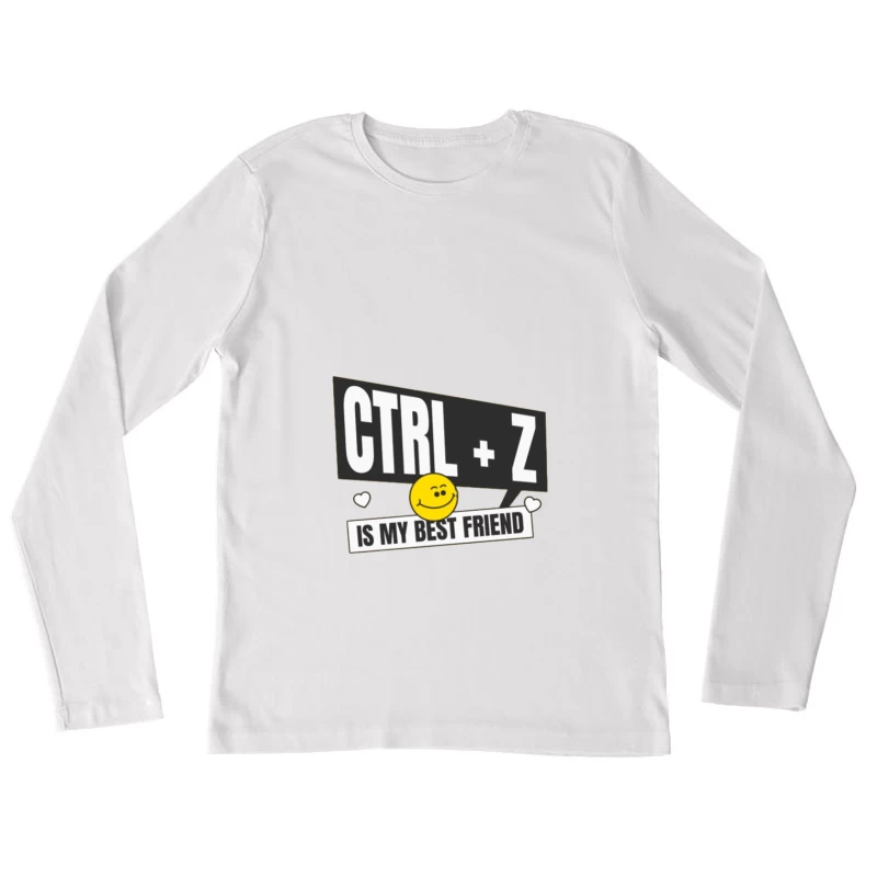 Joie d'annuler avec Smiley Femme Manches Longues T-Shirt