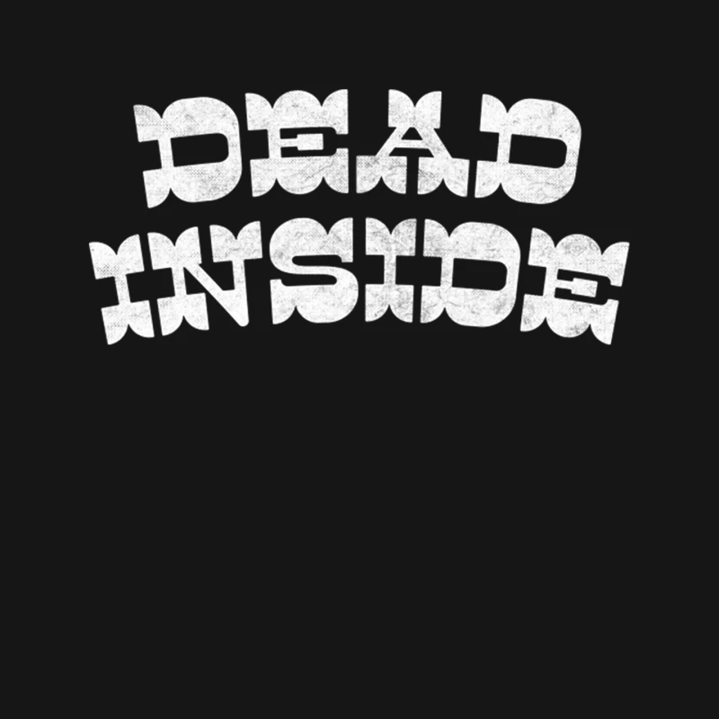 Dead Inside  Retro Typography Design Mouse Pad