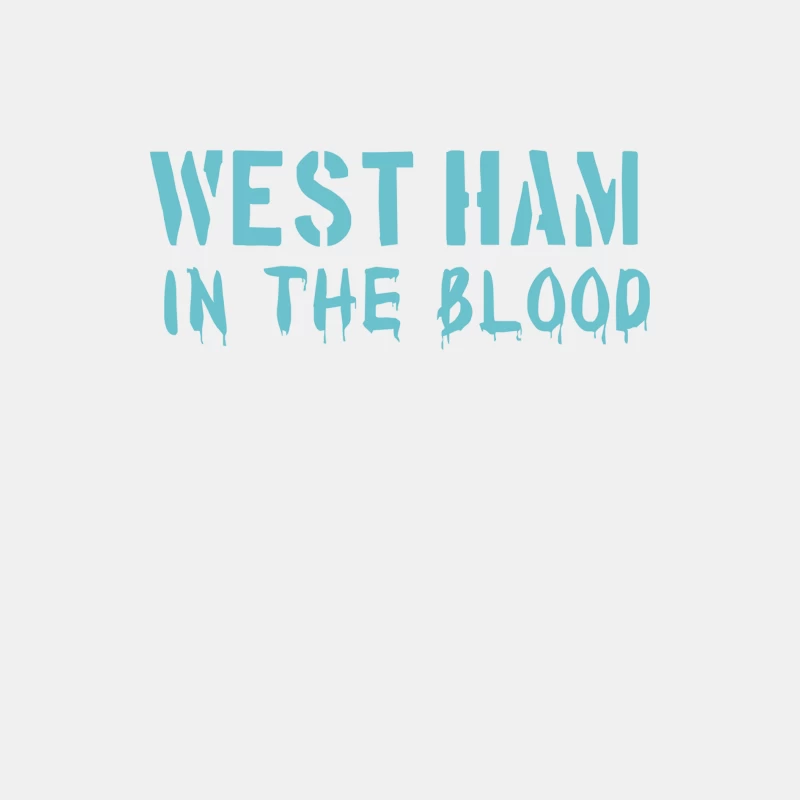 West Ham In The Blood Retro Style New Male Tank Top