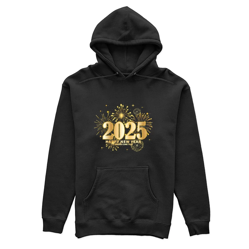 Frohes neues Jahr 2025 mit Feuerwerk Damen Pullover Hoodie