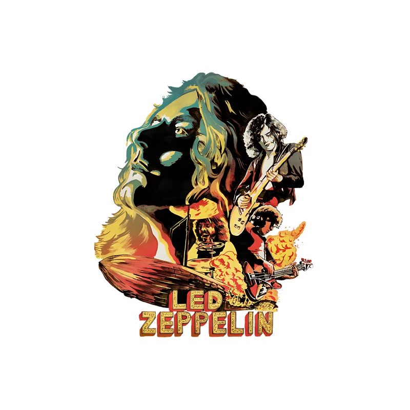 Led Zeppelin Fan Art Tapestry