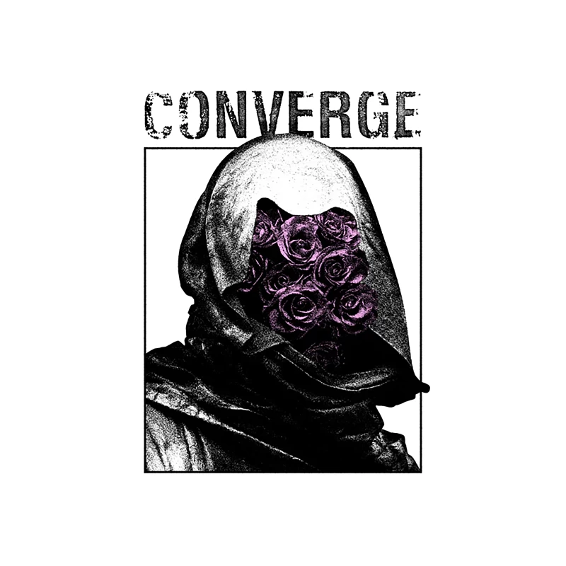 Converge Rose Killer III Purple Throw Pillow