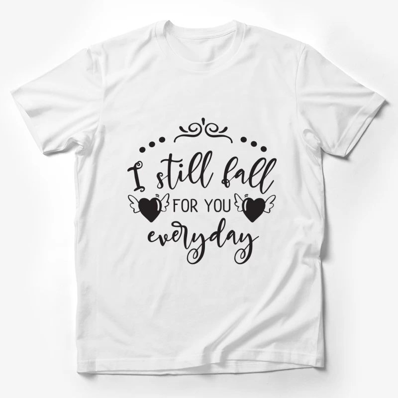 Citation Romantique Noire Homme T-Shirt