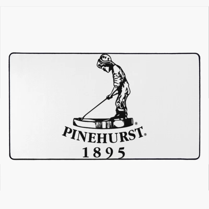 Pinehurst Golf Resort Historic Logo Since 1895 Desk Mat