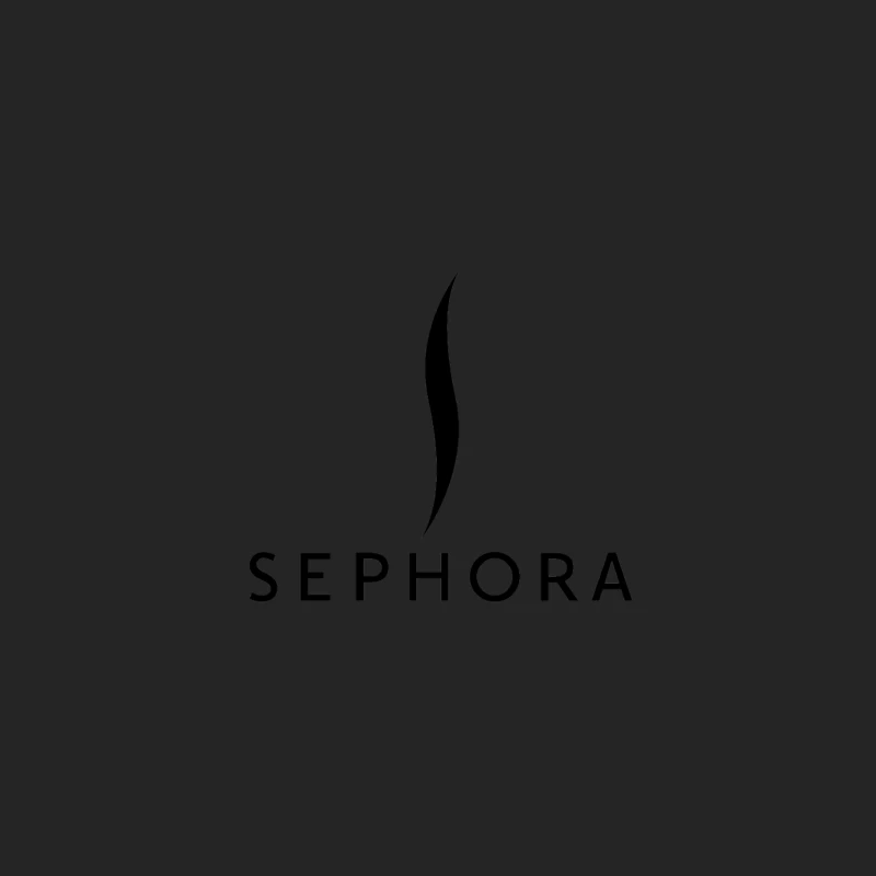 Sephora Black and White Minimalist Beauty Retailer Logo Female Pullover Sweatshirt