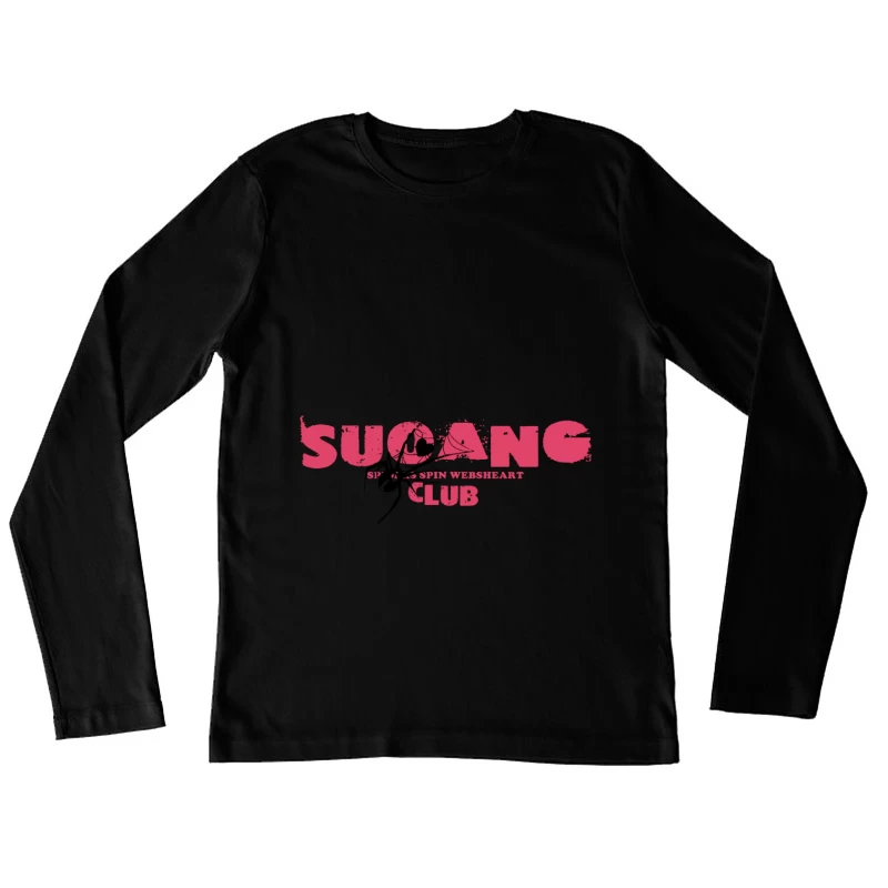 SUCANG Spinnennetz Club Logo Damen Langarm T-Shirt