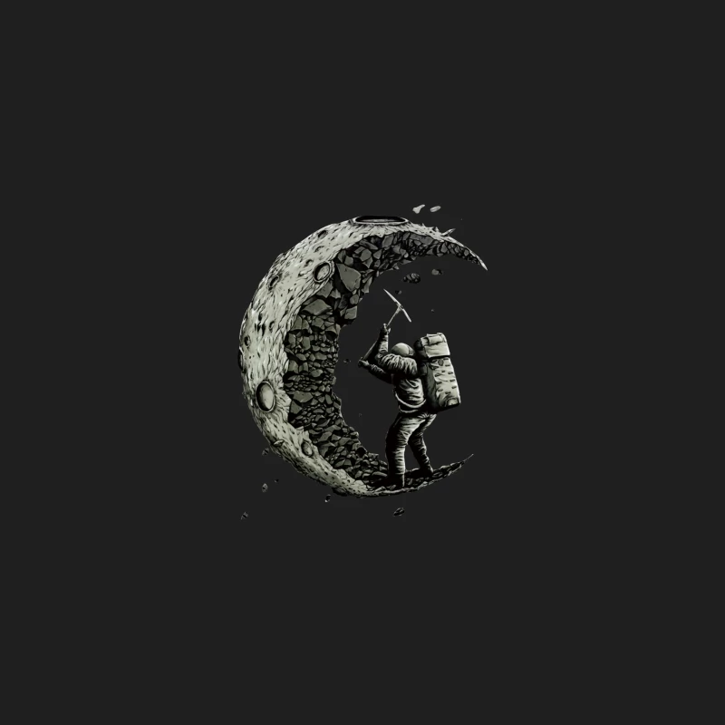 Astronaut bearbeitet Mond Herren Tanktops