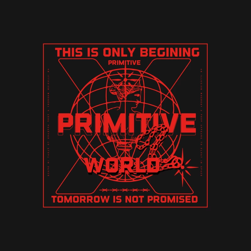 Primitive Welt Design Damen T-Shirt