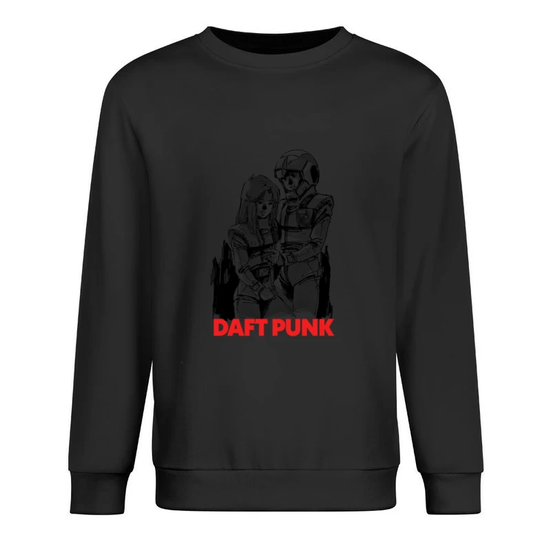 Daft Punk   Retro Fan Design Male Pullover Sweatshirt