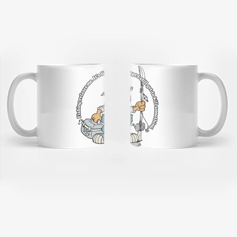 Fishing Relaxes Me -  Funny Fishing Gift Design Coffee Mug