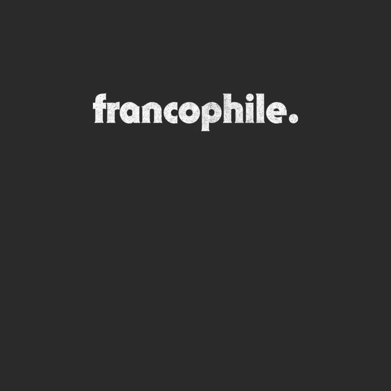 Francophile  Retro Faded Type Design Baseball Cap