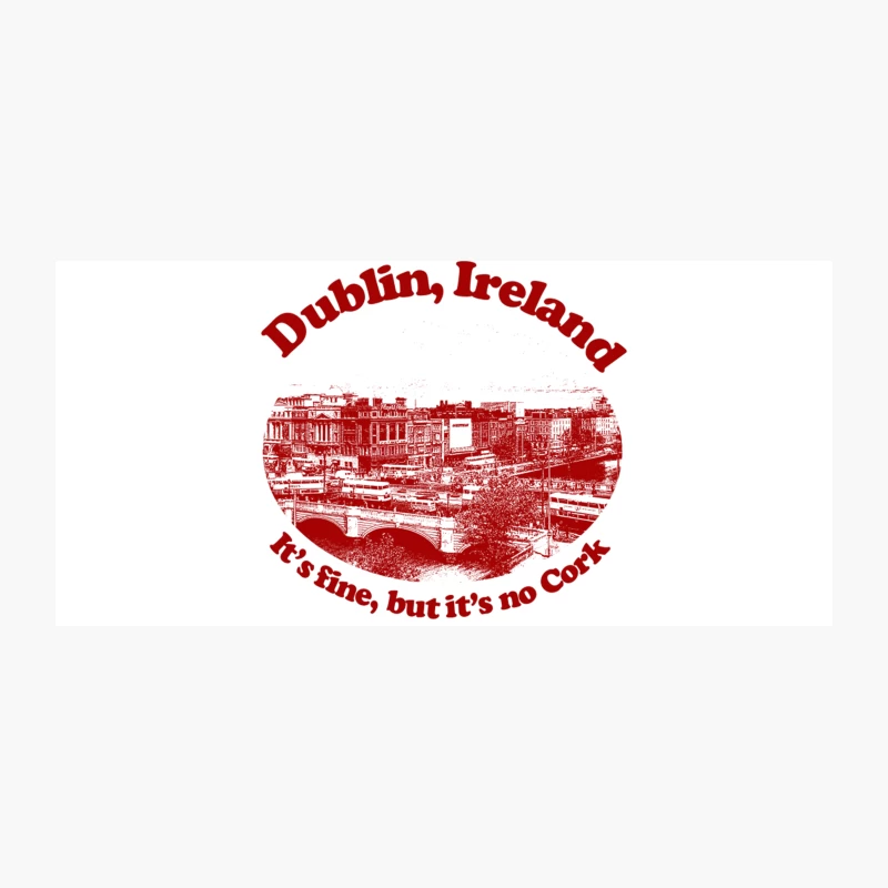 Dublin, Ireland  Humorous Retro Tourism Design Coffee Mug