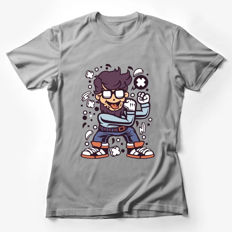 Personnage de dessin animé joyeux Femme T-Shirt
