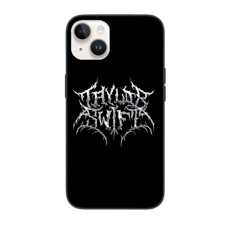 Gothic Metal Band Logo Design iPhone Case