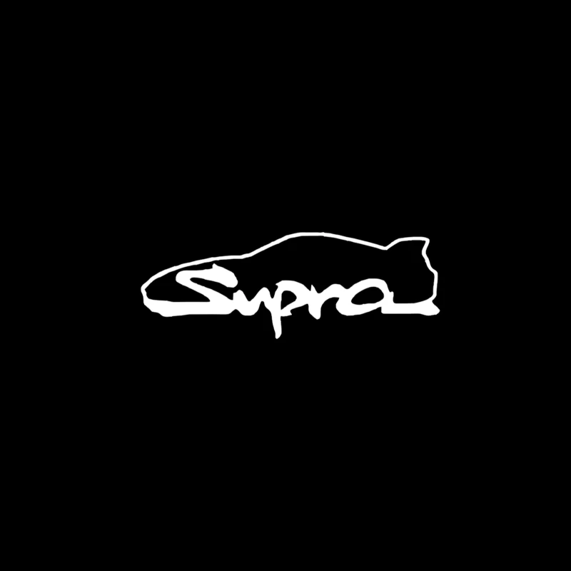 Toyota Supra Logo Minimalist Outline Design Travel Mug