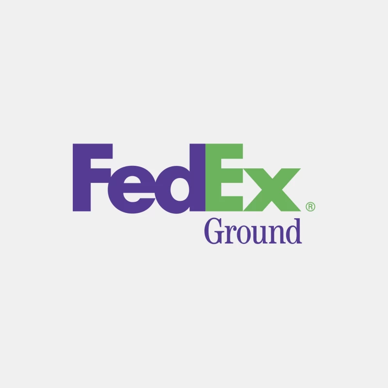 FedEx Ground Corporate Logo - Purple and Green Shipping Company Design Male Tank Top