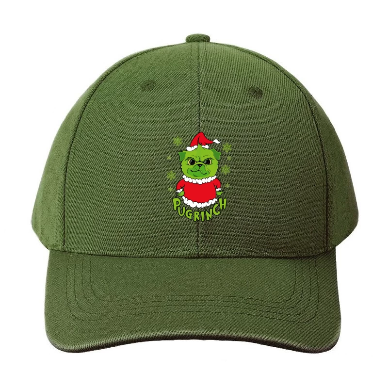 Pugrinch: Grumpy Holiday Cheer Baseball Cap