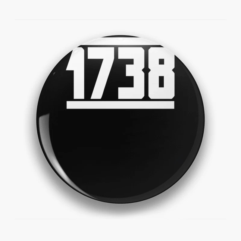 Graphic Design Featuring the Number 1738 Pin